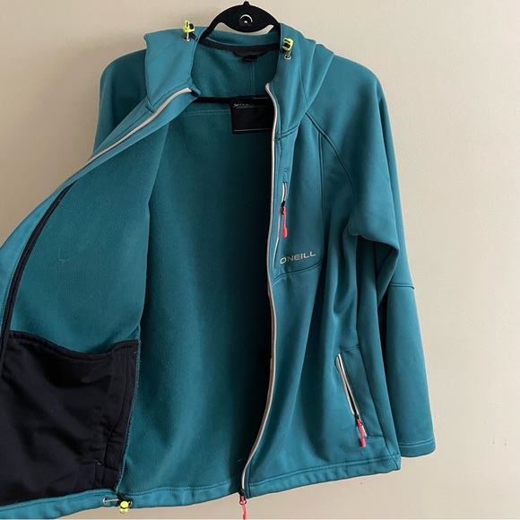 O’neill Lightweight Ski & Snowboard Jacket | Teal Green Blue - Picture 7 of 8
